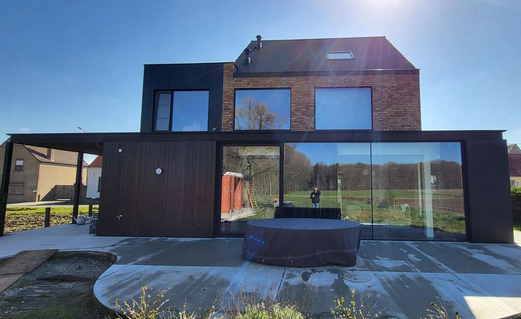 Villa Aartrijke Acht op tien architecten aluminium