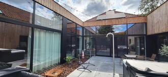 Aluminium raampartij loft