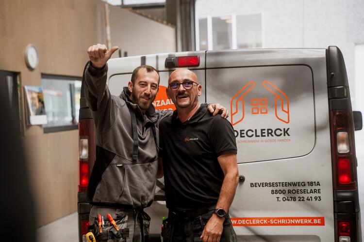 Leuke sfeer toffe collega's bij Declerck Schrijnwerk