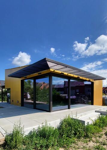 Nieuwbouw aluminium schrijnwerk