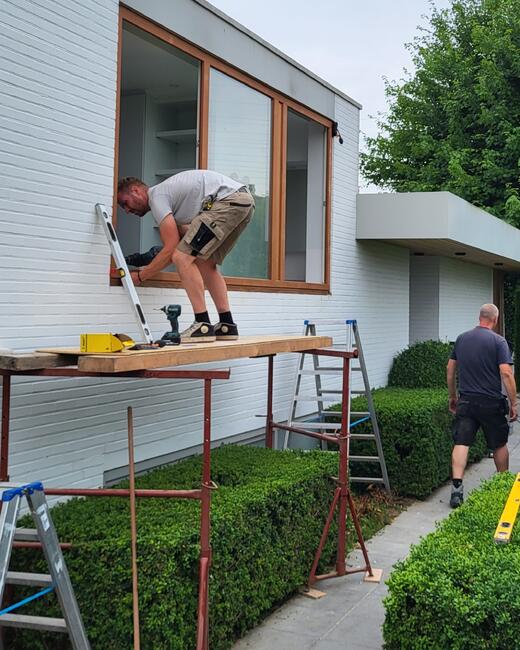 Renovatie houten raam