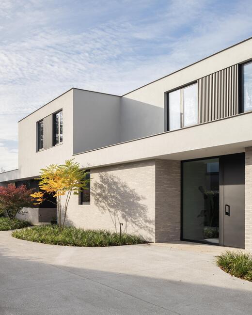 Villa Brugge met aluminium ramen